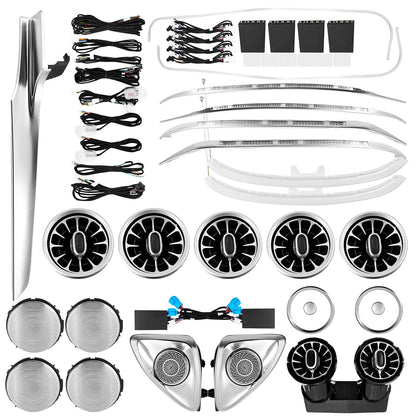 VANPERT Ambient Lighting Kit 64 Colors Compatible with Mercedes-Benz GLC X253 2015-2022 Without OBD Tool